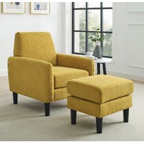 Dark yellow deals accent chair